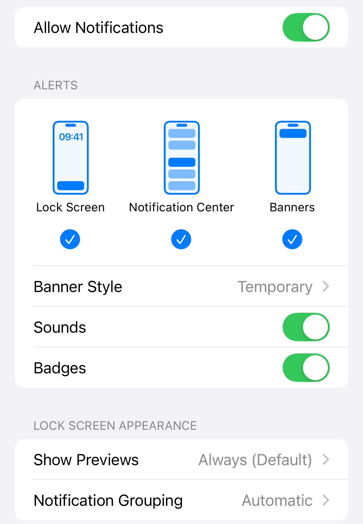 Notification Permission Setting
